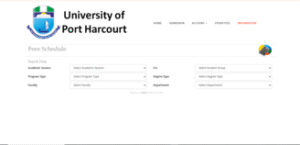 Overview of UNIPORT School Fees